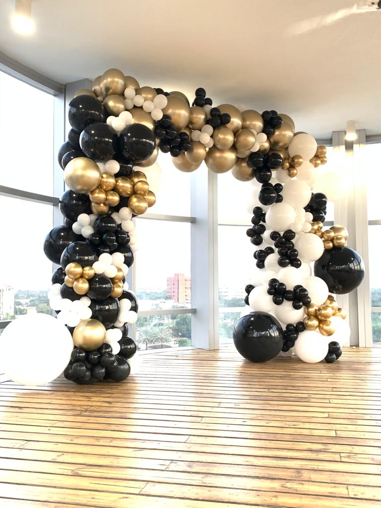 Classy Balloon Arch with structure - Balloons By Luz Paz Decorations and  Academy