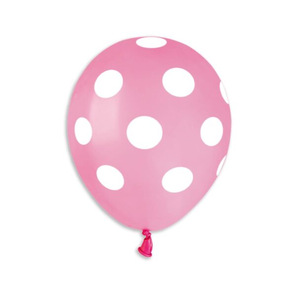 Standard Polka Dot Pink/White #057 – 5in