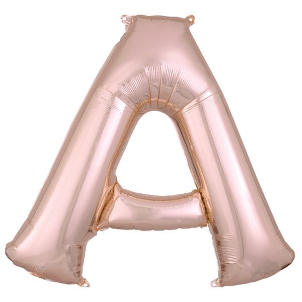 Letter A Rose Gold – 34in