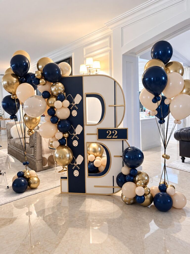 Happy Birthday Balloon Decor - Luz Paz Design