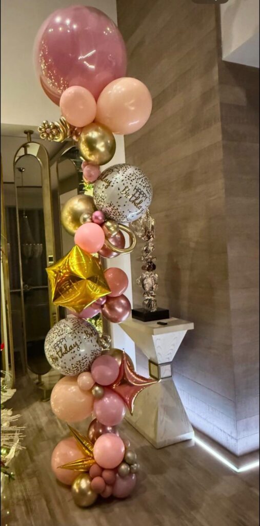 Floating Column Balloon Decoration